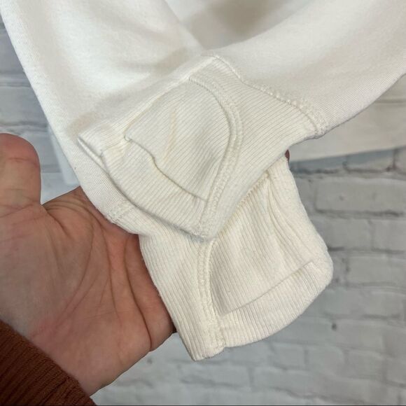 Athleta Womens Extra Sm Sweatshirt Hooded Criss Cross Pullover Back Whyte Hoodie - Picture 3 of 8